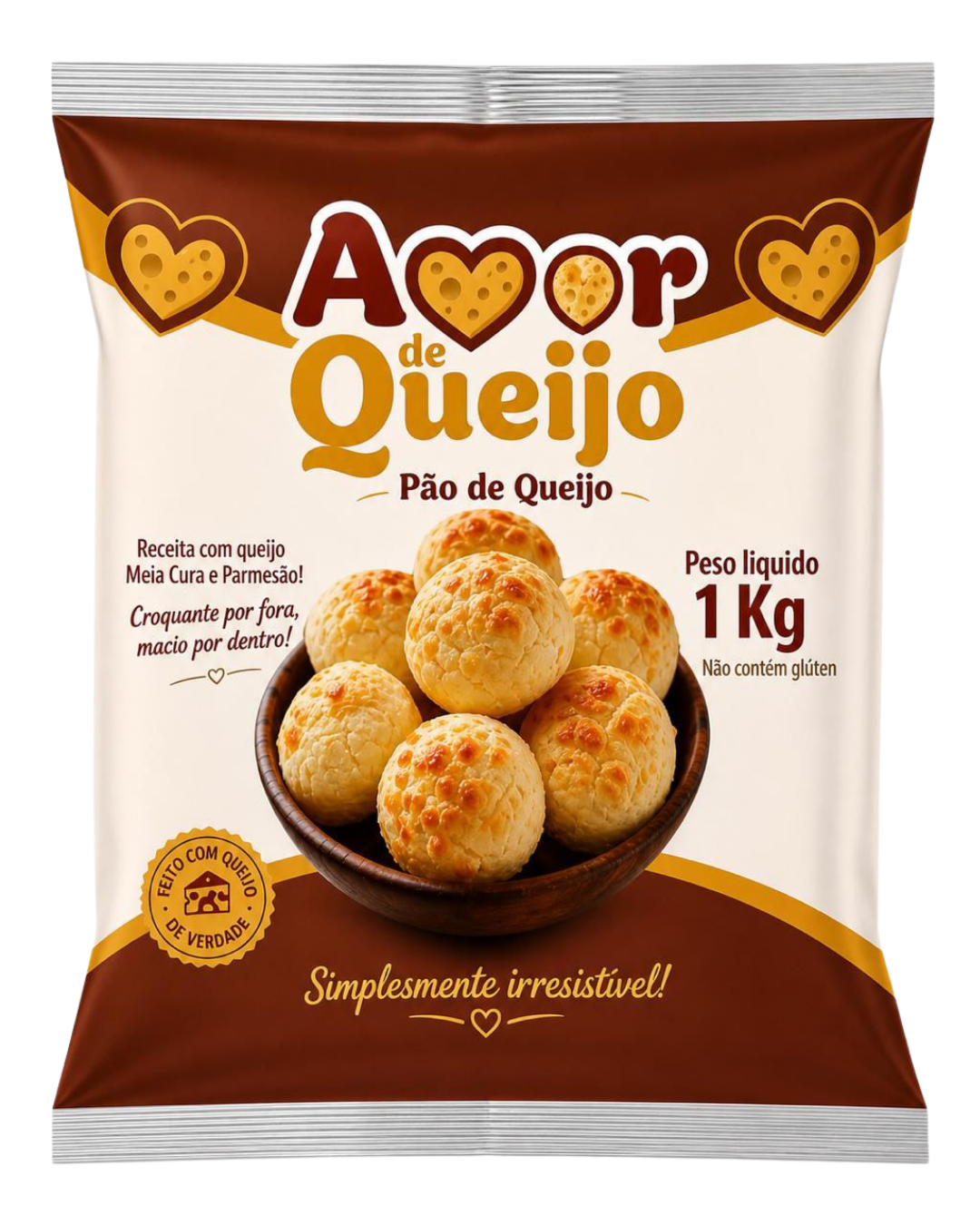Embalagem Amor de Queijo Tradicional 1kg